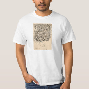 Neuron Zeichne von Santiago Ramón Y Cajal T-Shirt