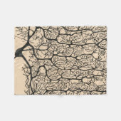 Neuron Zeichnend von Santiago Ramón Y Cajal Fleecedecke (Vorderseite (Horizontal))