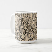 Neuron Zeichnend von Santiago Ramón Y Cajal Kaffeetasse (Vorderseite Links)