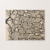 Neuron Zeichnend von Santiago Ramón Y Cajal Puzzle (Horizontal)