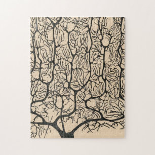 Neuron Zeichnend von Santiago Ramón Y Cajal Puzzle