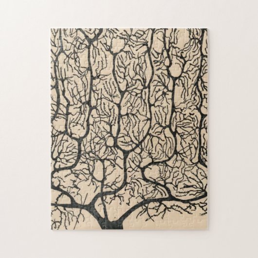 Neuron Zeichnend von Santiago Ramón Y Cajal Puzzle (Vertikal)