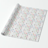 Neuronal Abstrakt Multicolor Art Throw Kissen Geschenkpapier (Ungerollt)