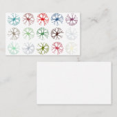 Neuronal Abstrakt Multicolor Art Throw Kissen Visitenkarte (Vorne/Hinten)