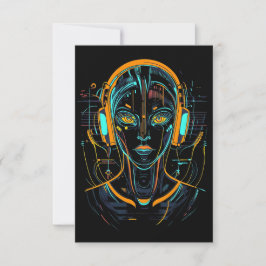Neuronale Frequenz Dankeskarte