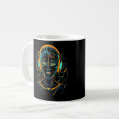 Neuronale Frequenz Kaffeetasse (Vorderseite Links)