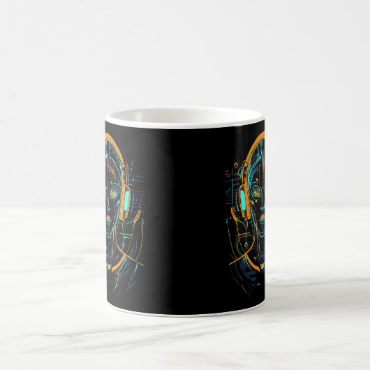 Neuronale Frequenz Kaffeetasse (Mittel)