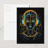 Neuronale Frequenz Postkarte (Vorne/Hinten)
