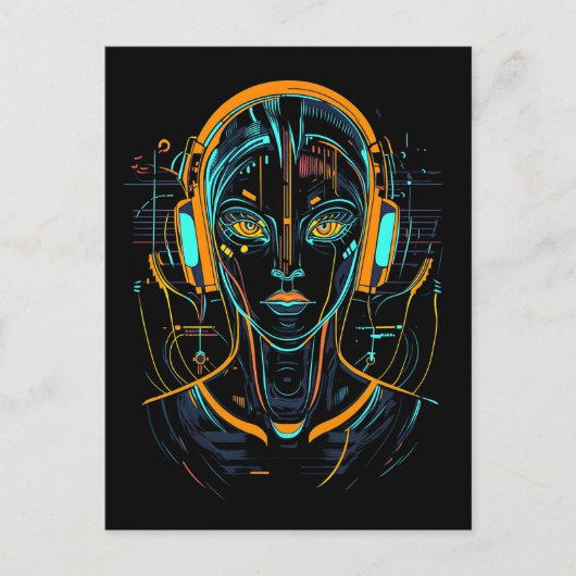 Neuronale Frequenz Postkarte (Vorderseite)