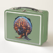 "Neuronale Harmonie: Eine Vision von Klarheit und Metall Brotdose (Vorderseite)