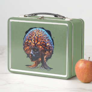 "Neuronale Harmonie: Eine Vision von Klarheit und  Metall Brotdose