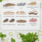 Neuronale Netzcookies Geschirrtuch (Gefaltet)