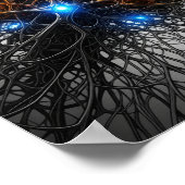 Neuronale Netzwerkausgabe Poster (Ecke)