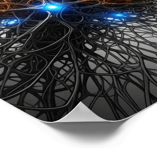 Neuronale Netzwerkausgabe Poster (Ecke)