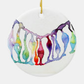 Neuronale Stammzellen Keramik Ornament (Hinten)