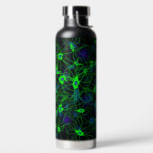 Neuronale Wasserflasche Trinkflasche (links)