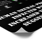 Neuronale Zellen infiziert mit Zika Poster von Ros (Ecke)