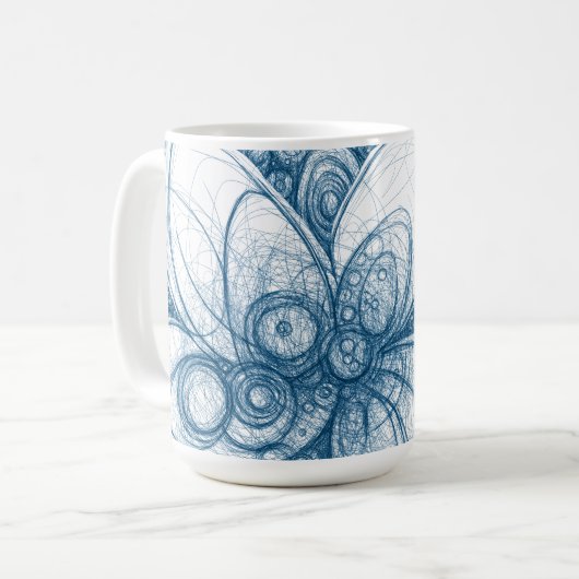 Neuronaler Abgrund Kaffeetasse (Vorderseite Links)