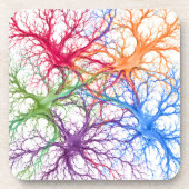 Neuronaler Garten Getränkeuntersetzer (Vorderseite)