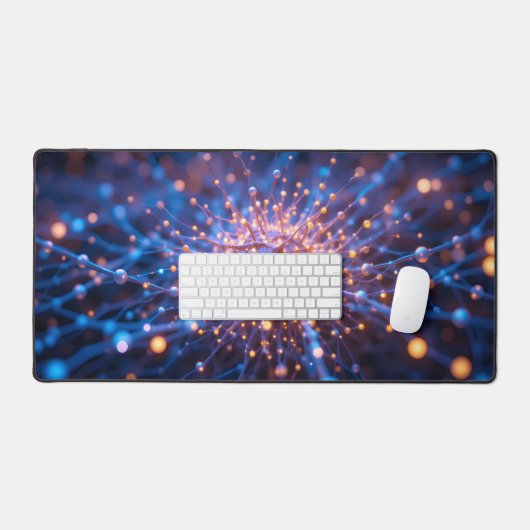Neuronaler Netzkosmos Schreibtischunterlage (Tastatur & Maus)