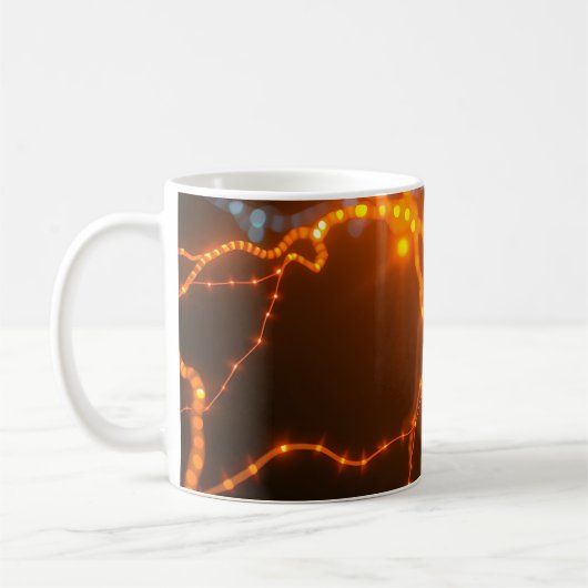 Neuronales Licht: Elektrische Lichtwege Kaffeetasse (Links)