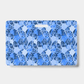 Neuronales Netzwerk Blaue Neuronen Ausweis (Rückseite)
