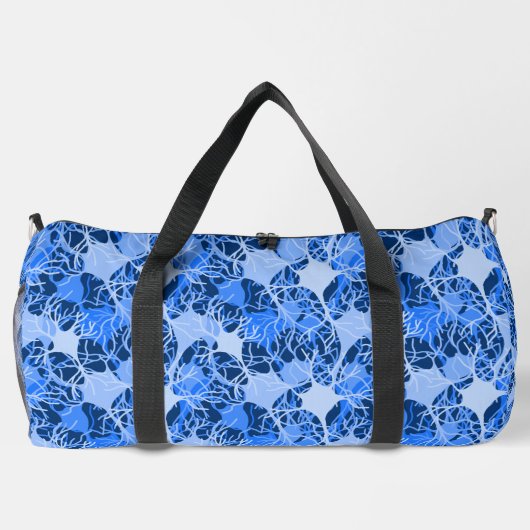 Neuronales Netzwerk Blaue Neuronen Duffle Bag (Rückseite)