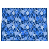 Neuronales Netzwerk Blaue Neuronen Große Geschenktüte (Vorderseite)