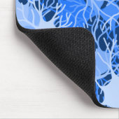 Neuronales Netzwerk Blaue Neuronen Mousepad (Ecke)