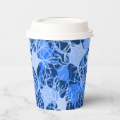 Neuronales Netzwerk Blaue Neuronen Papiertasse Pappbecher (Links)