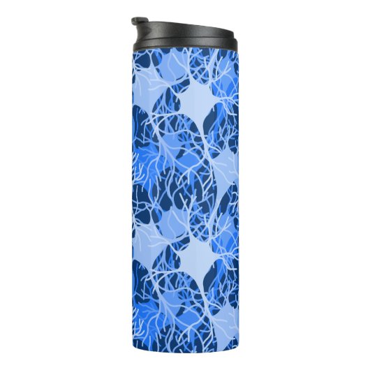 Neuronales Netzwerk Blaue Neuronen Thermosbecher (Nach rechts gedreht)