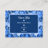 Neuronales Netzwerk Blaue Neuronen Visitenkarte (Rückseite)