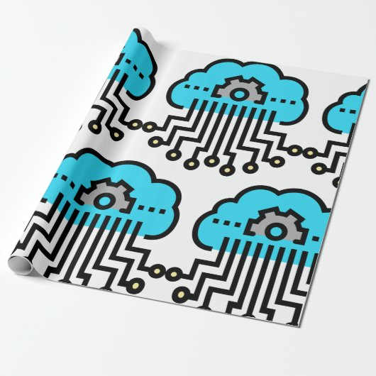 Neuronales Netzwerk Geschenkpapier (Ungerollt)