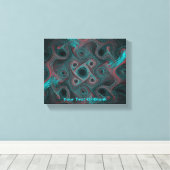 Neuronales Netzwerk Leinwanddruck (Insitu (Holzboden))