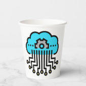 Neuronales Netzwerk Pappbecher (Vorderseite)