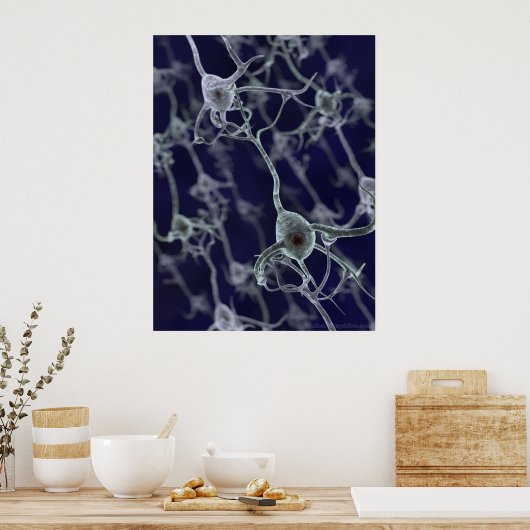Neuronales Netzwerk Poster (Küche)