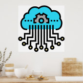 Neuronales Netzwerk Poster (Küche)