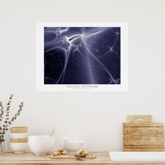 Neuronales Netzwerk Poster (Küche)