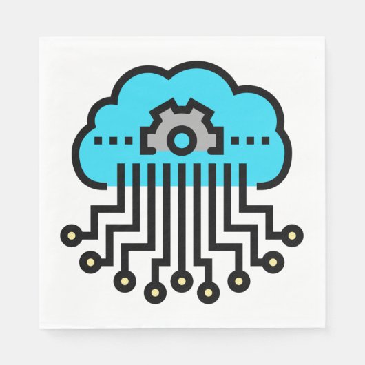 Neuronales Netzwerk Serviette (Vorderseite)