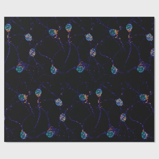 neuronales Papier Geschenkpapier (Flach)