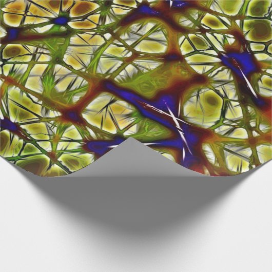 Neuronen Geschenkpapier (Ecke)