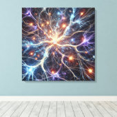 Neuronen Leinwand Art (Insitu (Holzboden))