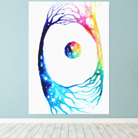 Neuronen Leinwanddruck (Insitu (Holzboden))