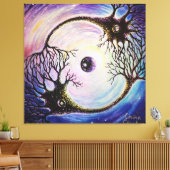 Neuronen Leinwanddruck (Insitu (Wohnzimmer))