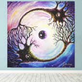 Neuronen Leinwanddruck (Insitu (Holzboden))