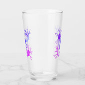 Neuronen-Neon-Lila Glas (Rechts)