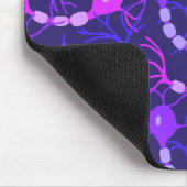 Neuronen-Neon-Lila Mousepad (Ecke)
