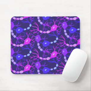 Neuronen-Neon-Lila Mousepad