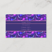 Neuronen-Neon-Lila Visitenkarte (Rückseite)