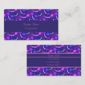 Neuronen-Neon-Lila Visitenkarte (Vorne/Hinten)